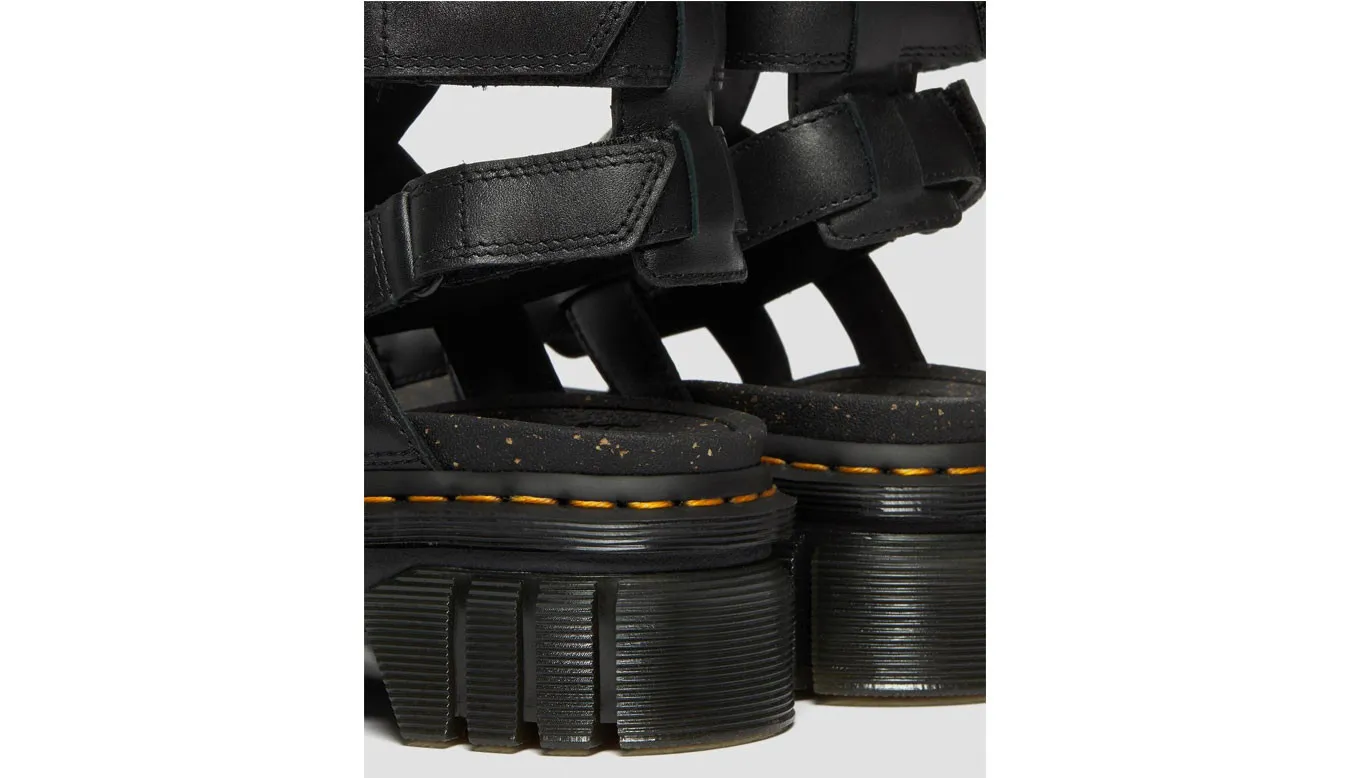 Dr. Martens Ricki Nappa Lux Leather Platform Gladiator Sandals