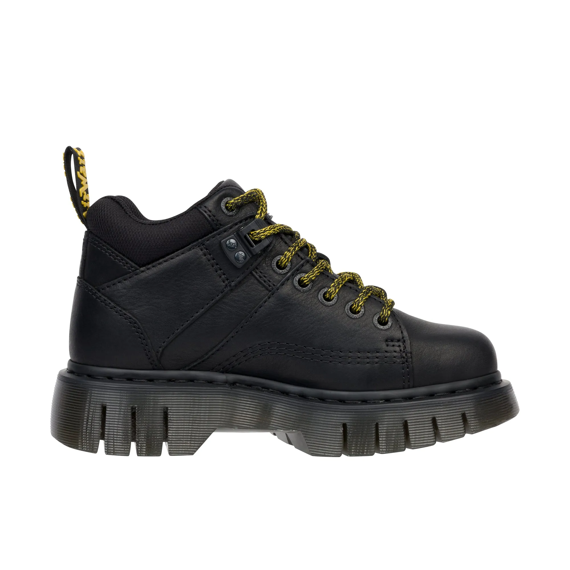 Dr Martens Woodard Hiker Grizzly Leather Black