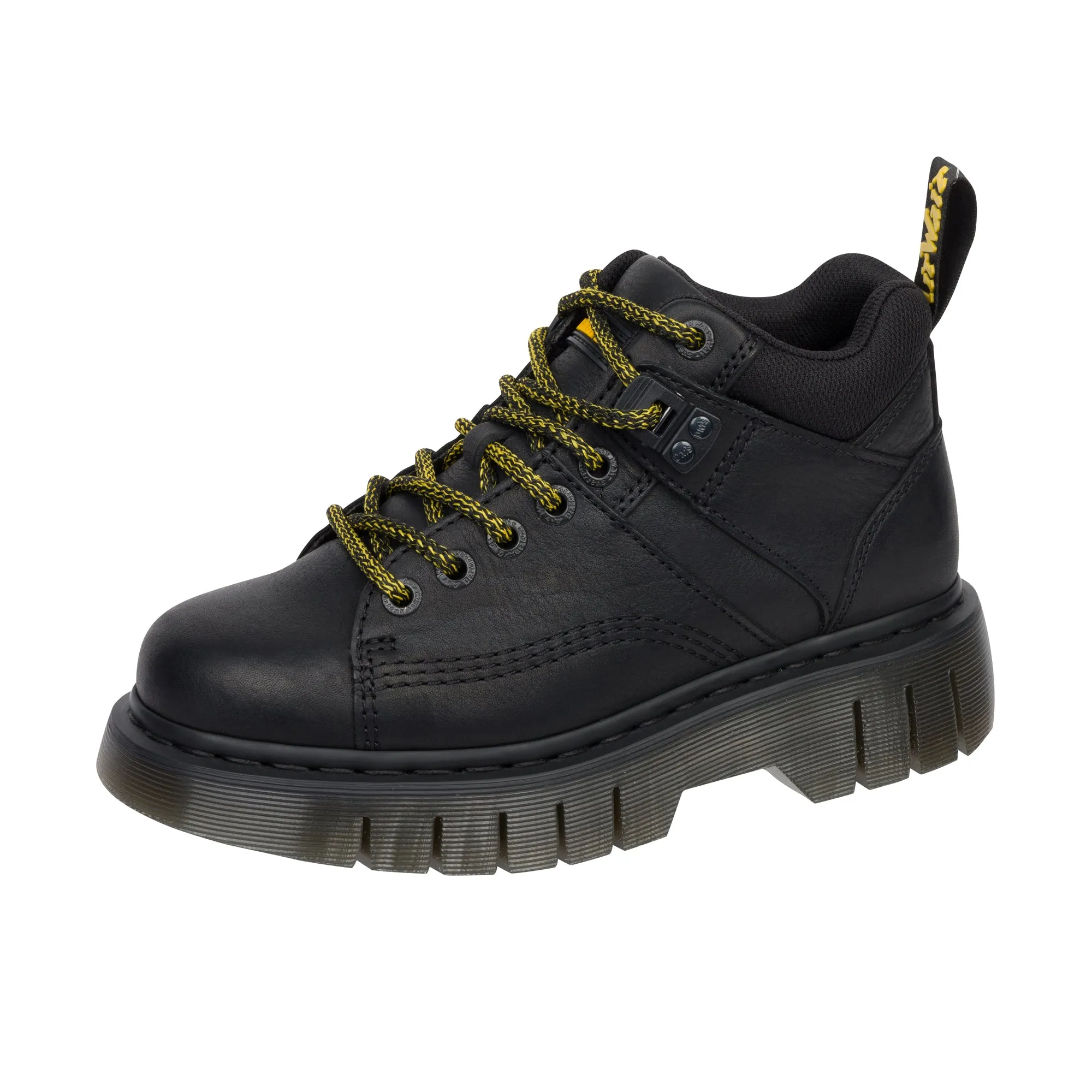 Dr Martens Woodard Hiker Grizzly Leather Black