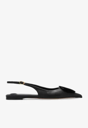 Duelo Slingback Leather Flats