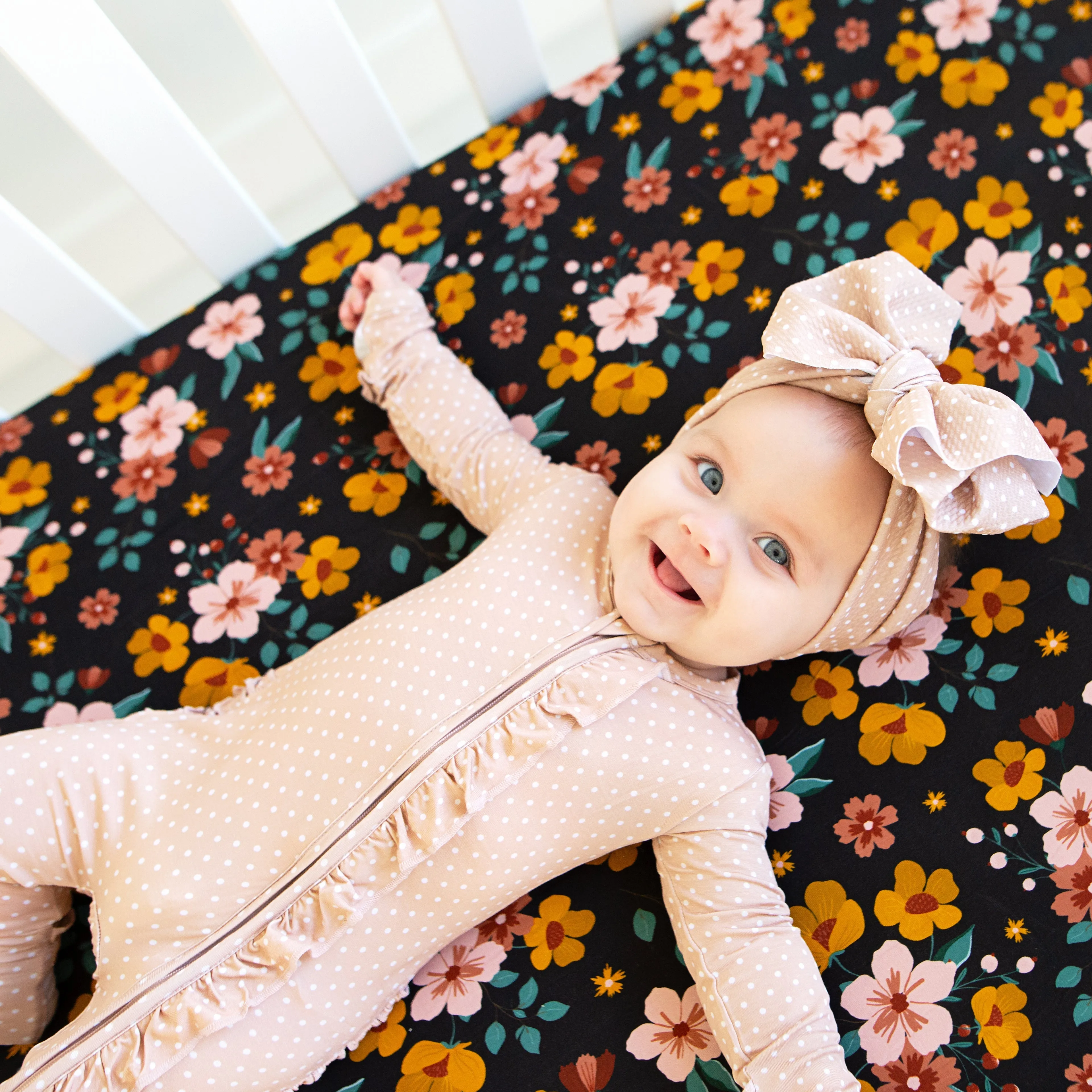 Elena Floral Crib Sheet