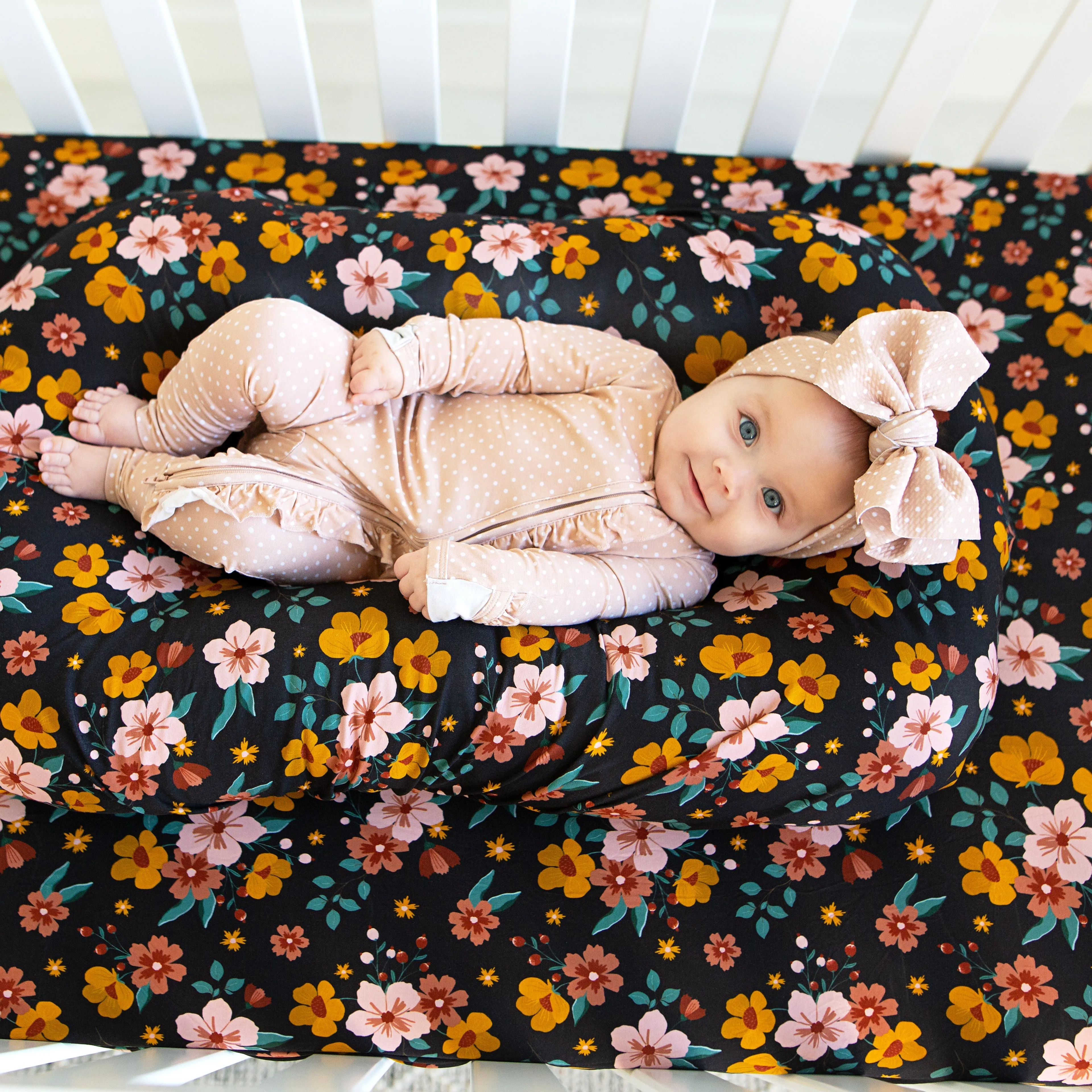 Elena Floral Crib Sheet