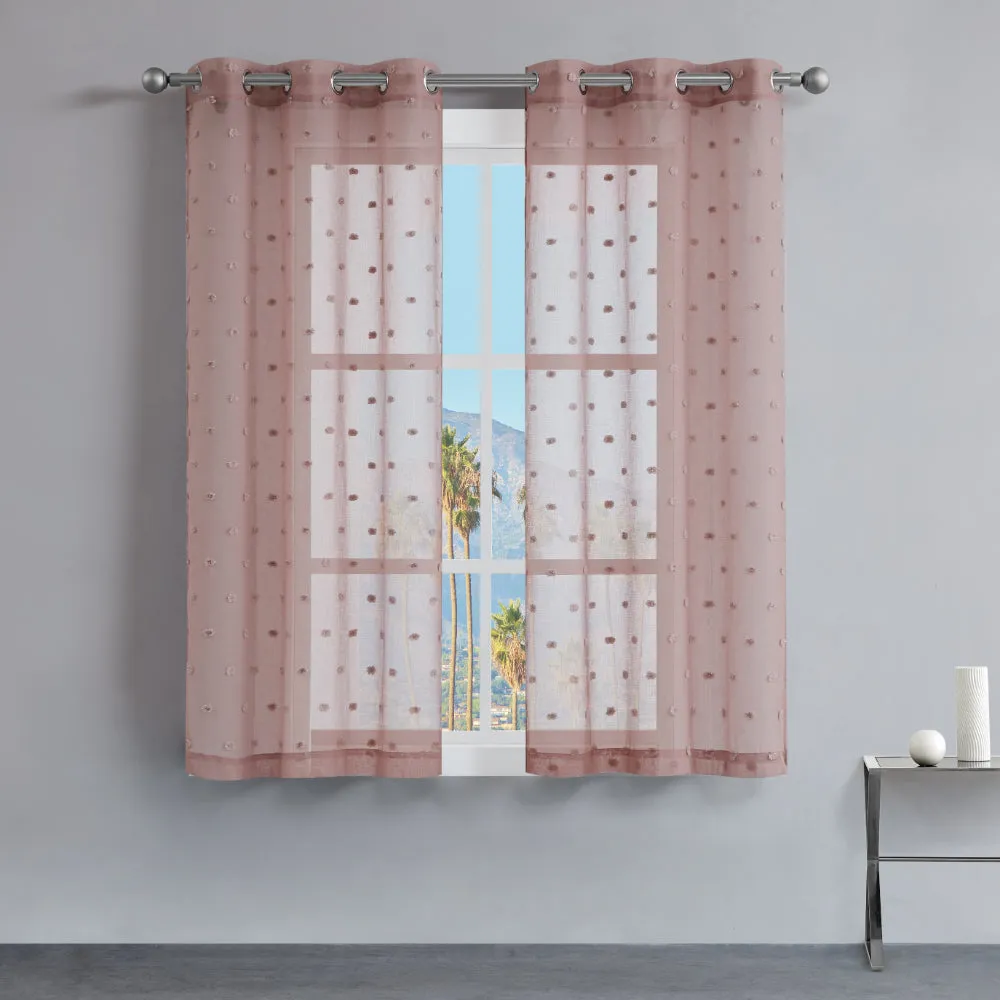 Evelyn Polka Dot Sheer Curtains