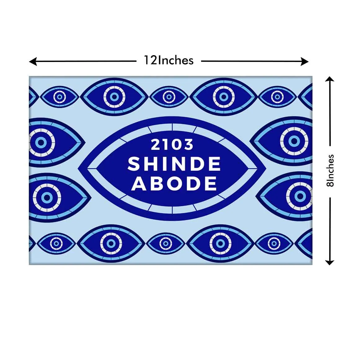 Evil Eye Protector Personalized Design Door Name Plate for Flats Office