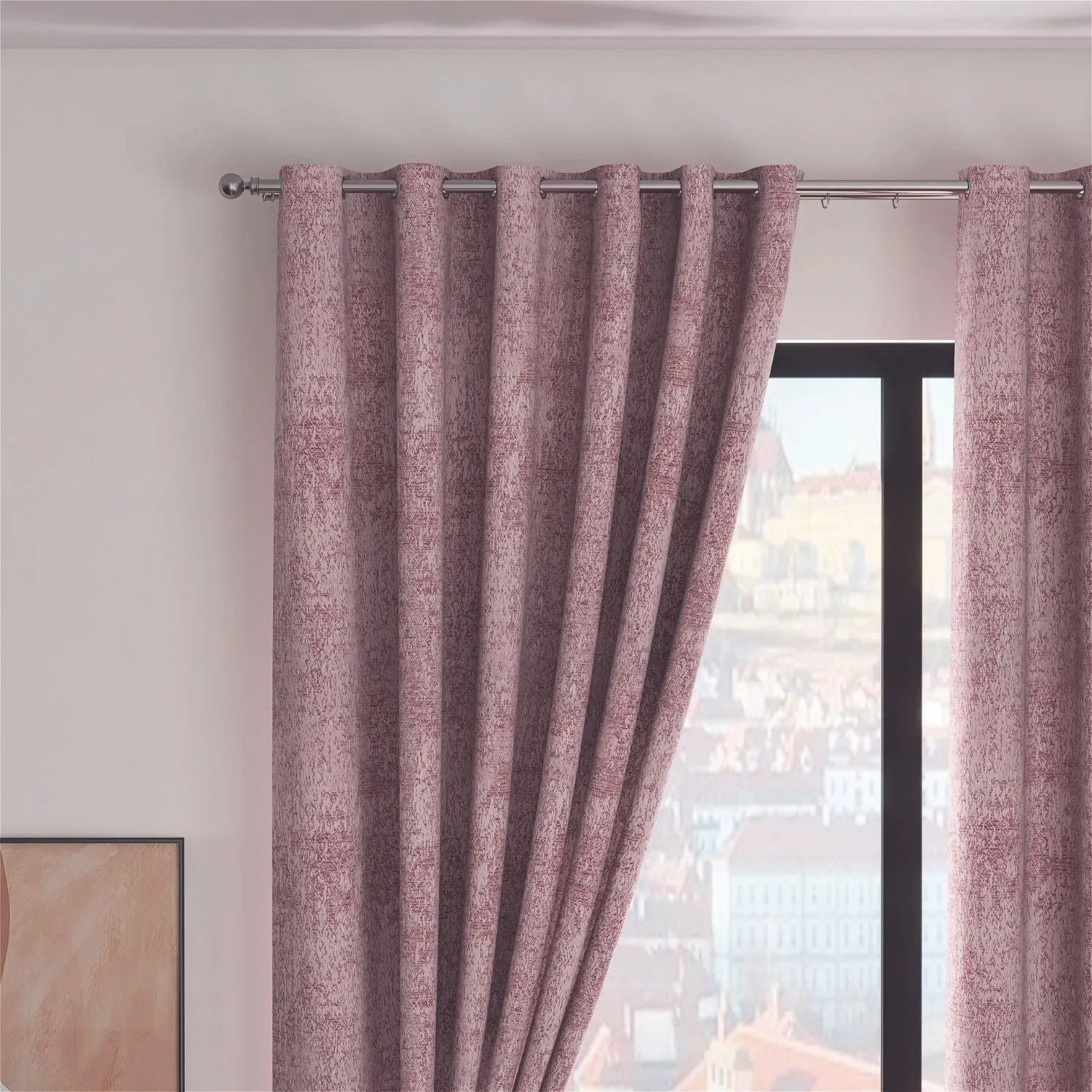 Fiesta Ring Top Curtains - Blossom