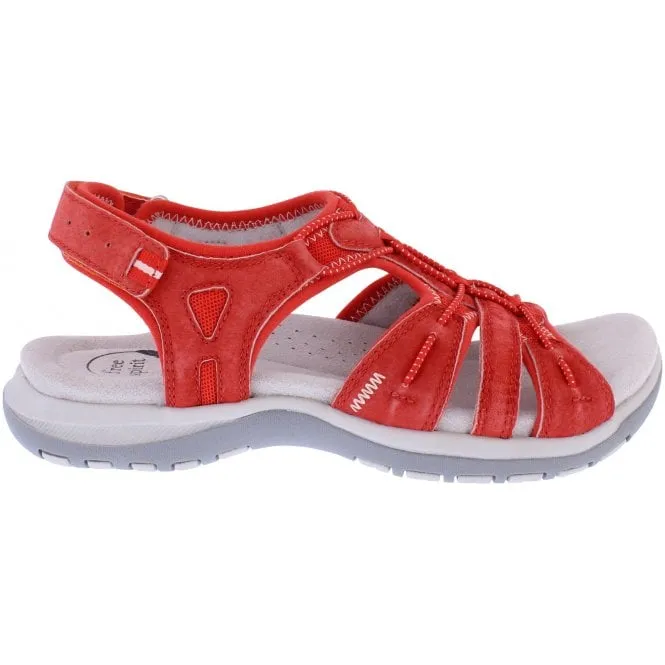 Free Spirit  Womens Fairmont 2 Grenadine Elasticated Riptape Sandals 41057