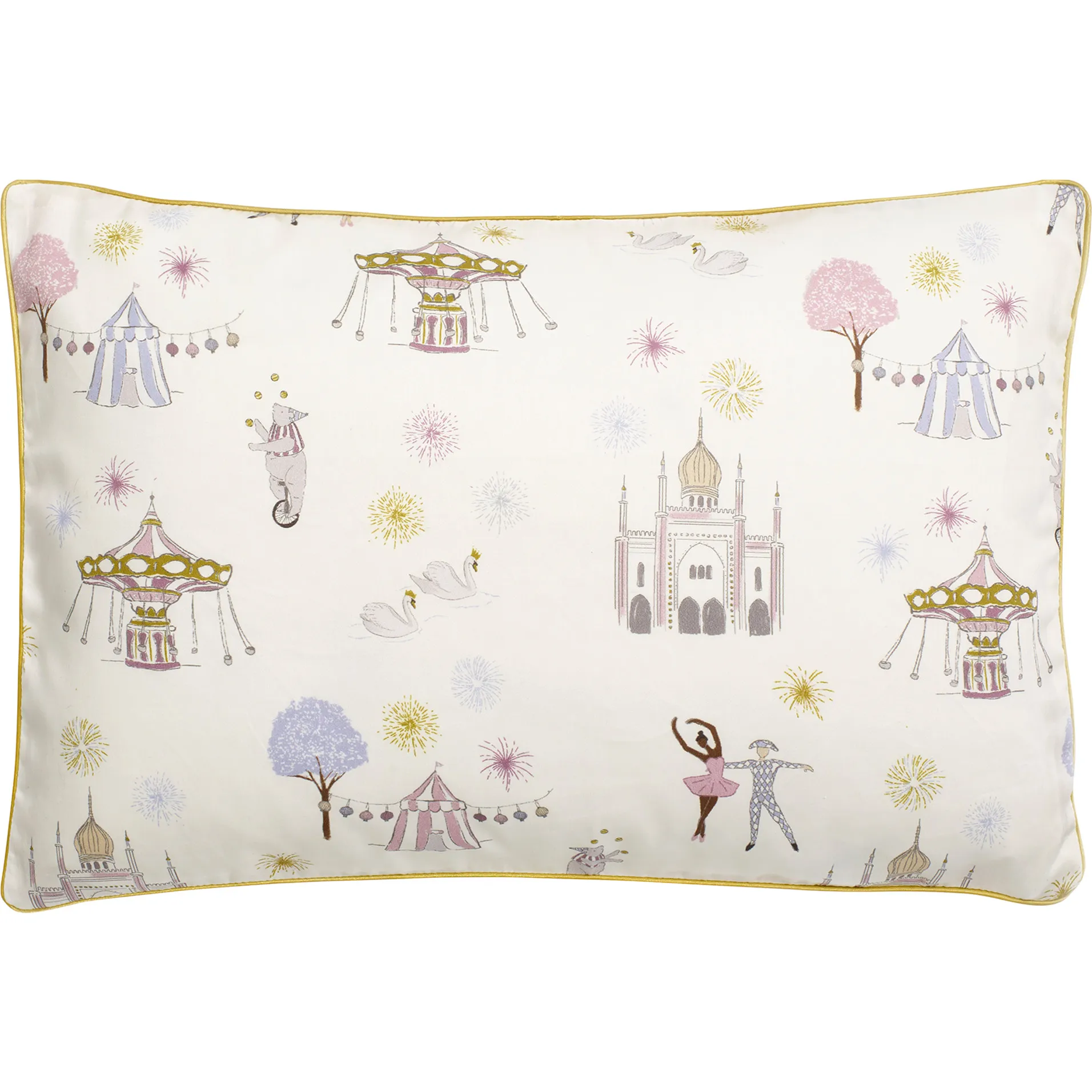 Gooselings Adventures in Wonderland Toddler Pillow, Rose Multi