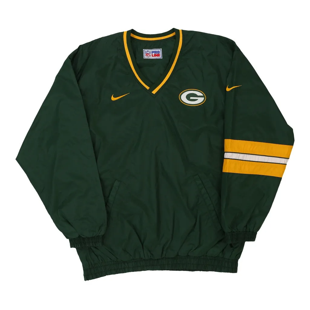 Green Bay Packers Nike Reversible Windbreaker - XL Green Nylon