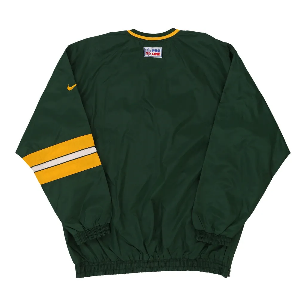 Green Bay Packers Nike Reversible Windbreaker - XL Green Nylon