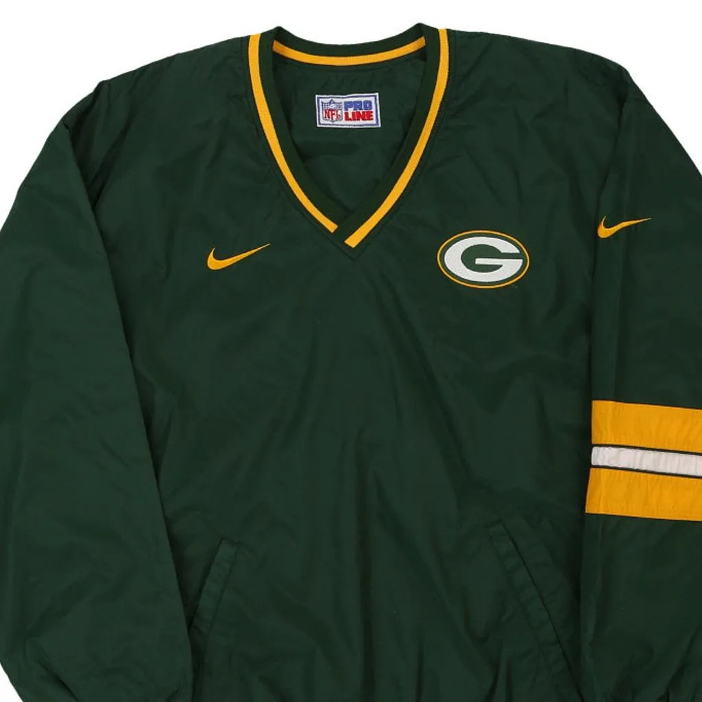 Green Bay Packers Nike Reversible Windbreaker - XL Green Nylon