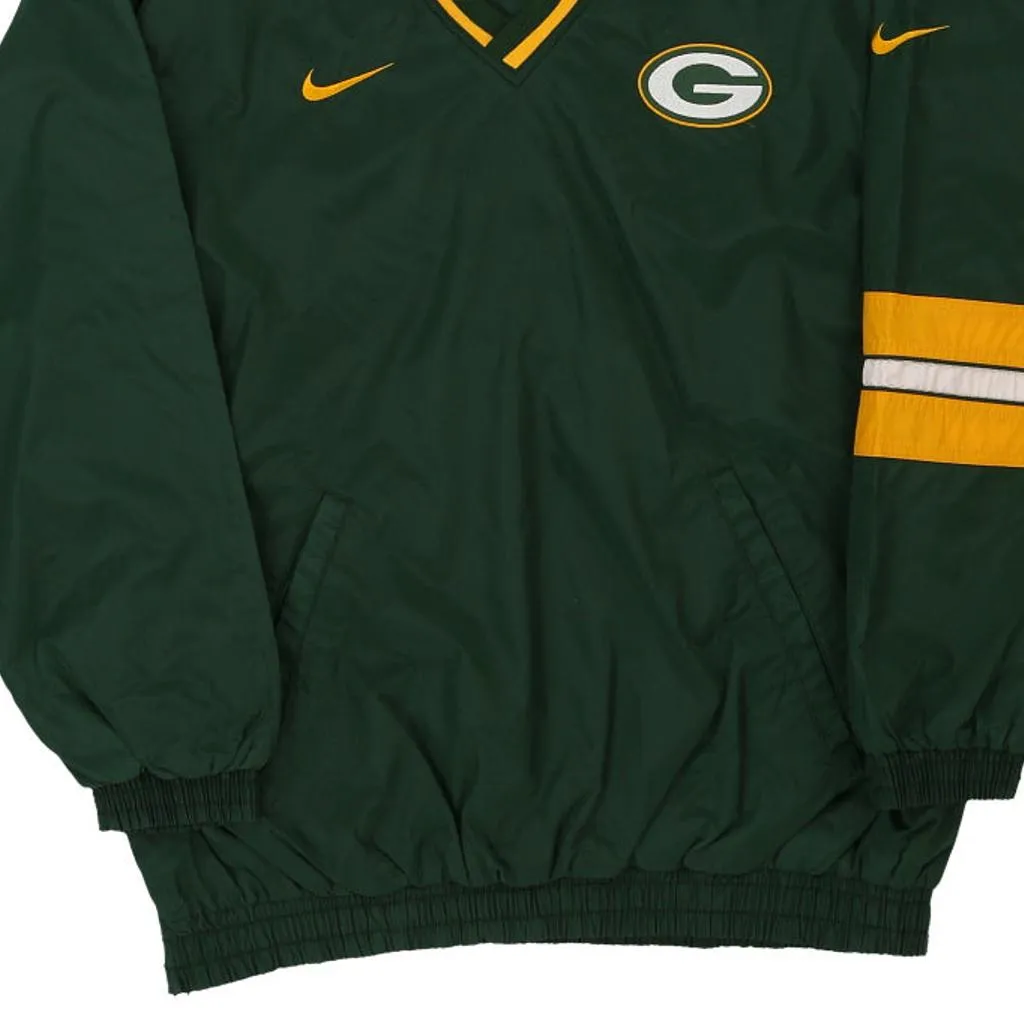 Green Bay Packers Nike Reversible Windbreaker - XL Green Nylon