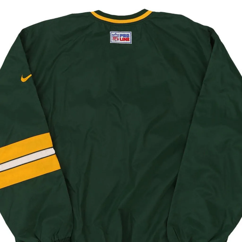 Green Bay Packers Nike Reversible Windbreaker - XL Green Nylon