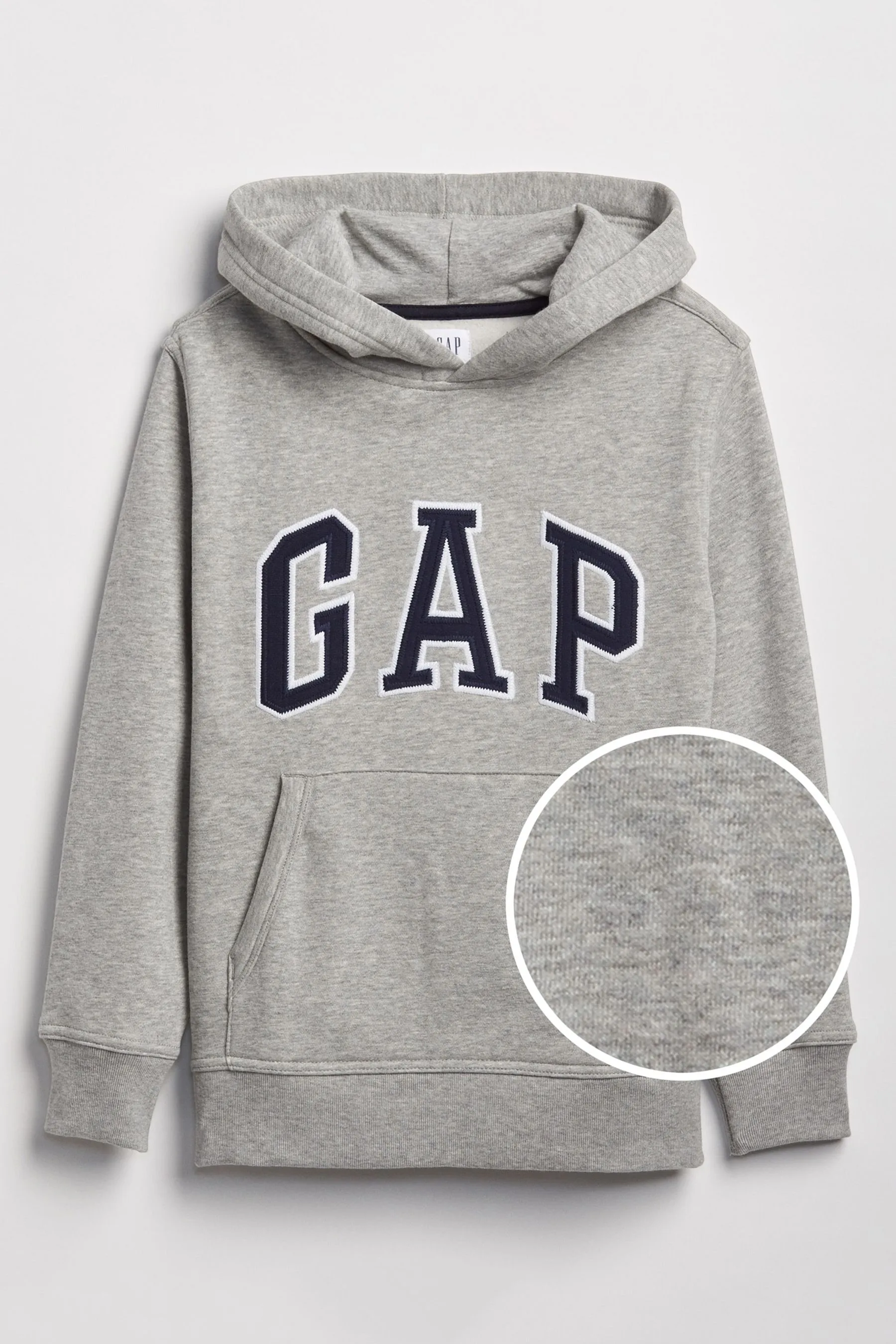 Grey Logo Overhead Hoodie (4-13yrs)