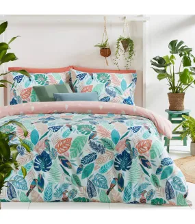 Guava tropical duvet cover set multicoloured Furn