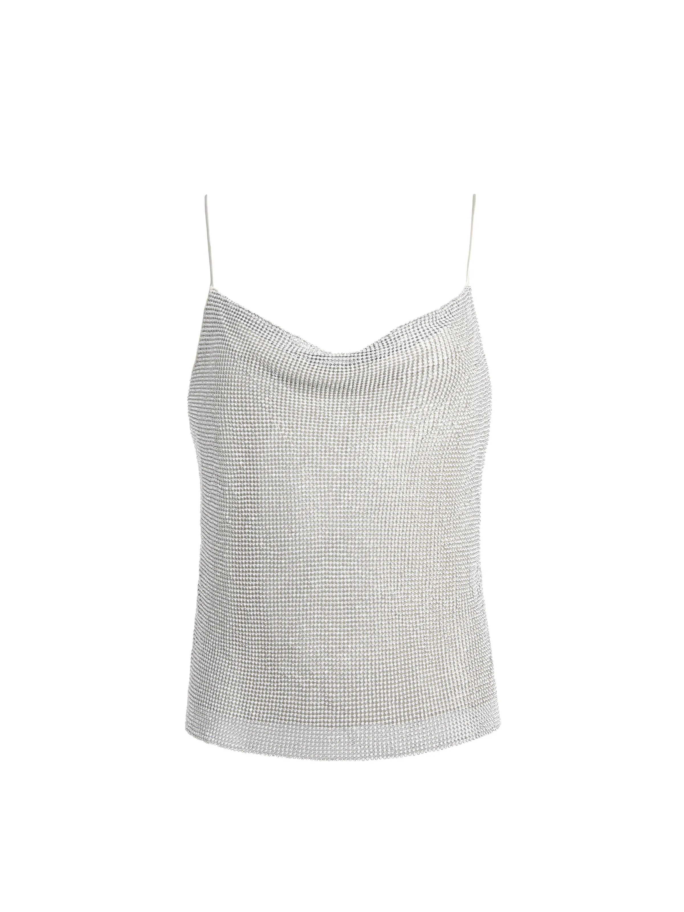 HARMON CRYSTAL CHAINMAIL SLIP TANK