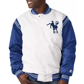 Indianapolis Colts Historic Logo Renegade Satin White/Royal Jacket