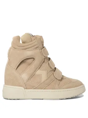 ISABEL MARANT NB3 Suede Elegance High-Top Sneakers