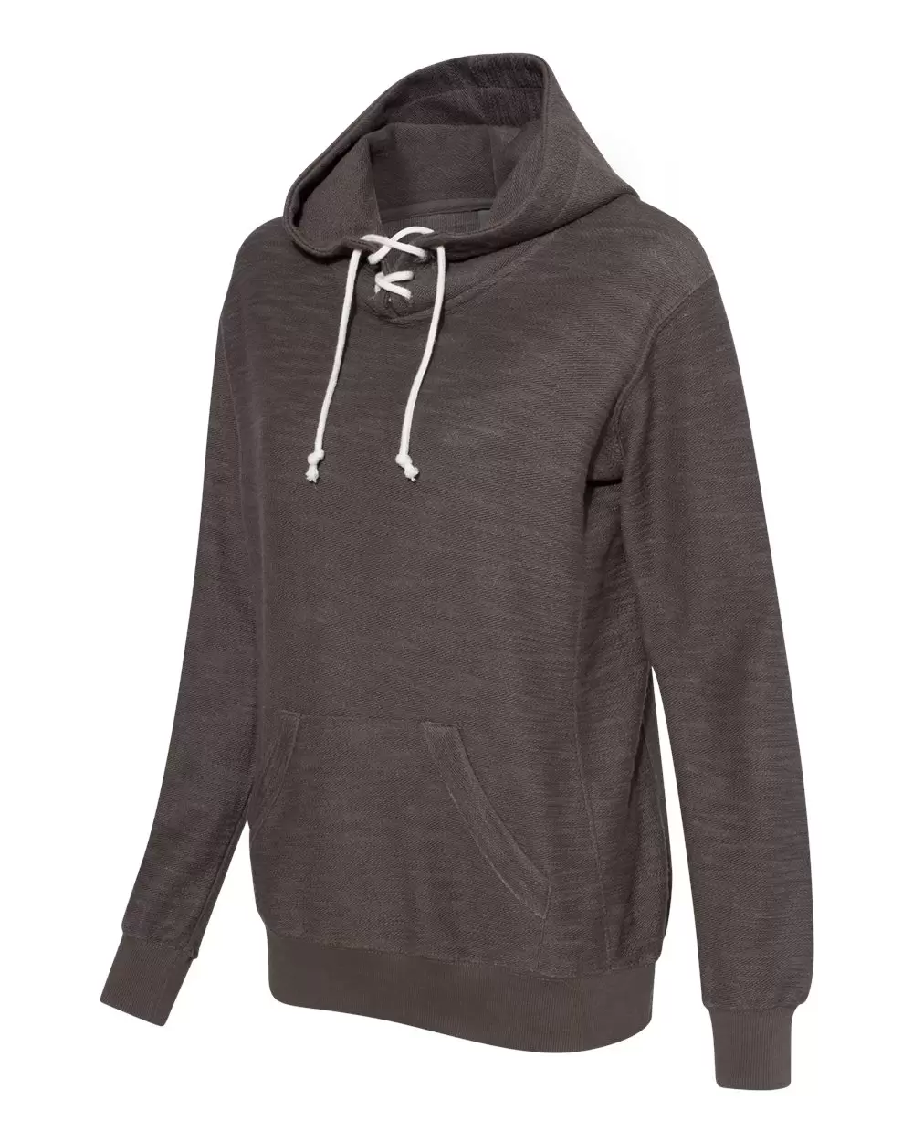 J America 8694 Women’s French Terry Sport Lace Scuba Hooded Pullover SKU: 8694