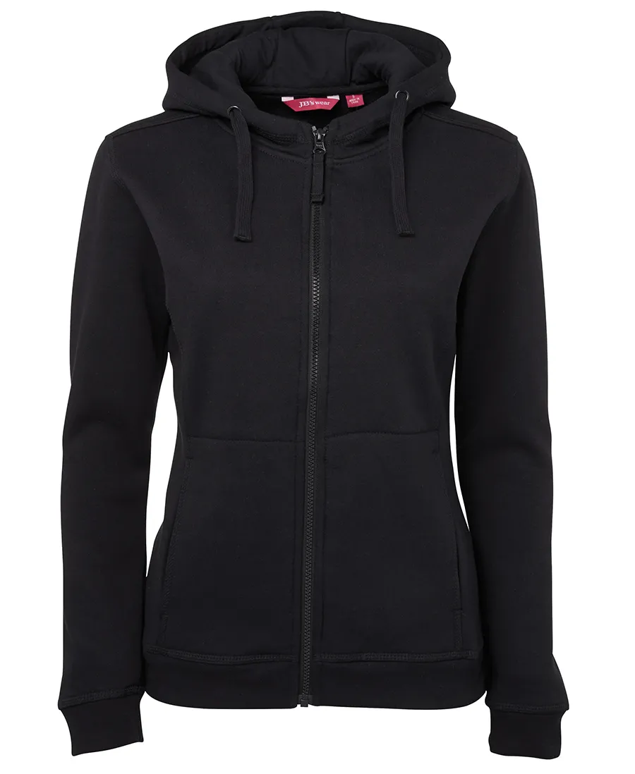 Jb's Ladies Full Zip Fleecy Hoodie