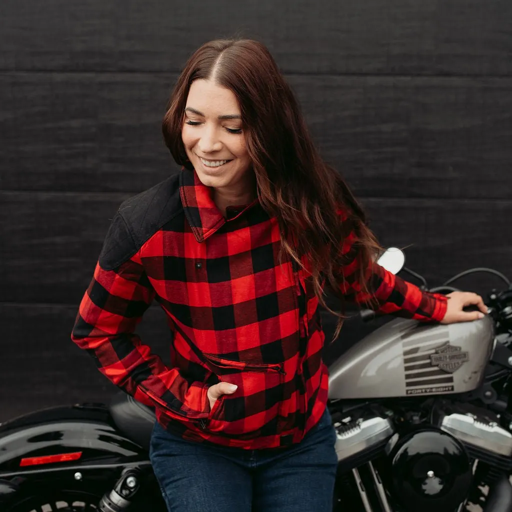 Jessie Flannel Jacket (Red)