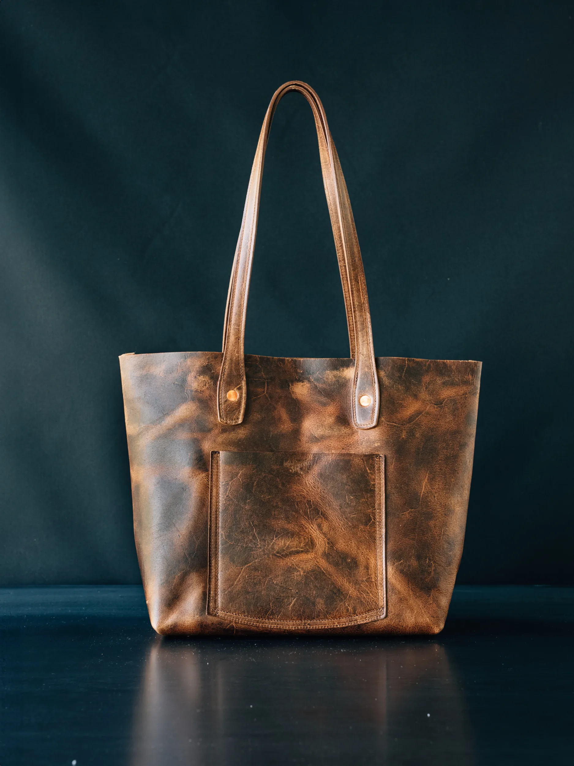 Julia Tote - CF Stead WAxed Flesh-Out Suede - FINAL SALE