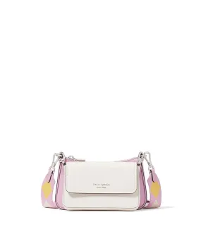 Kate Spade New York Double Up Colorblocked Saffiano Leather Double Up Crossbody