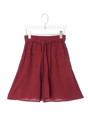 Knee Length Crepe Skirt