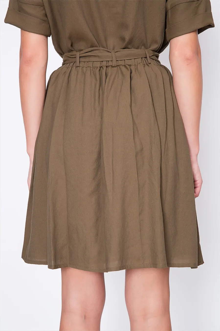 Knee Length Crepe Skirt