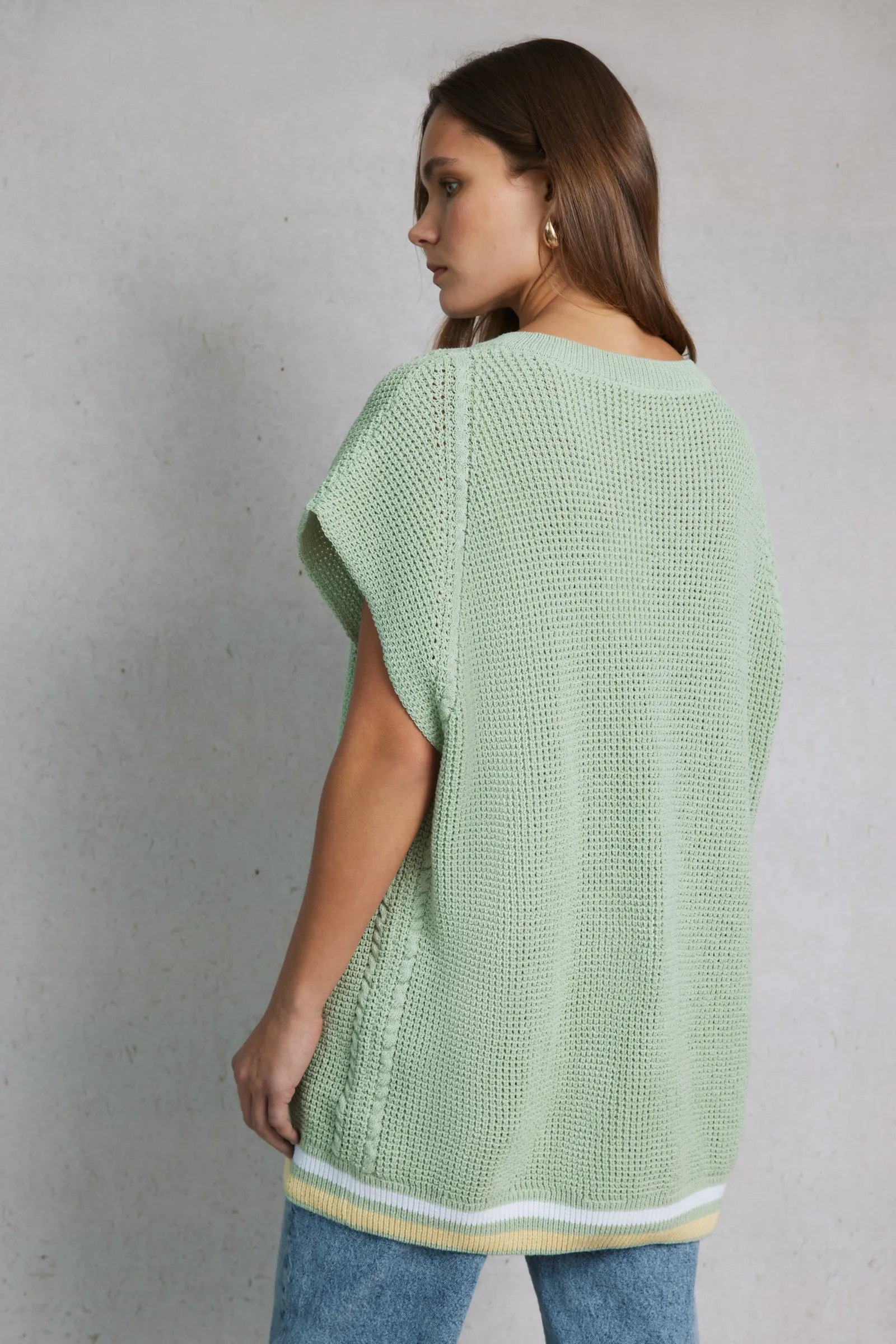 Knitted Tank 01 Green