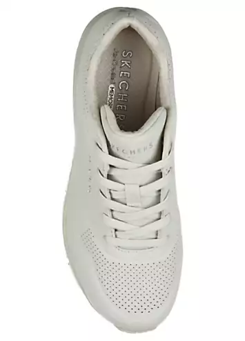 Ladies Off White Uno Stand On Air Trainers by Skechers | Look Again