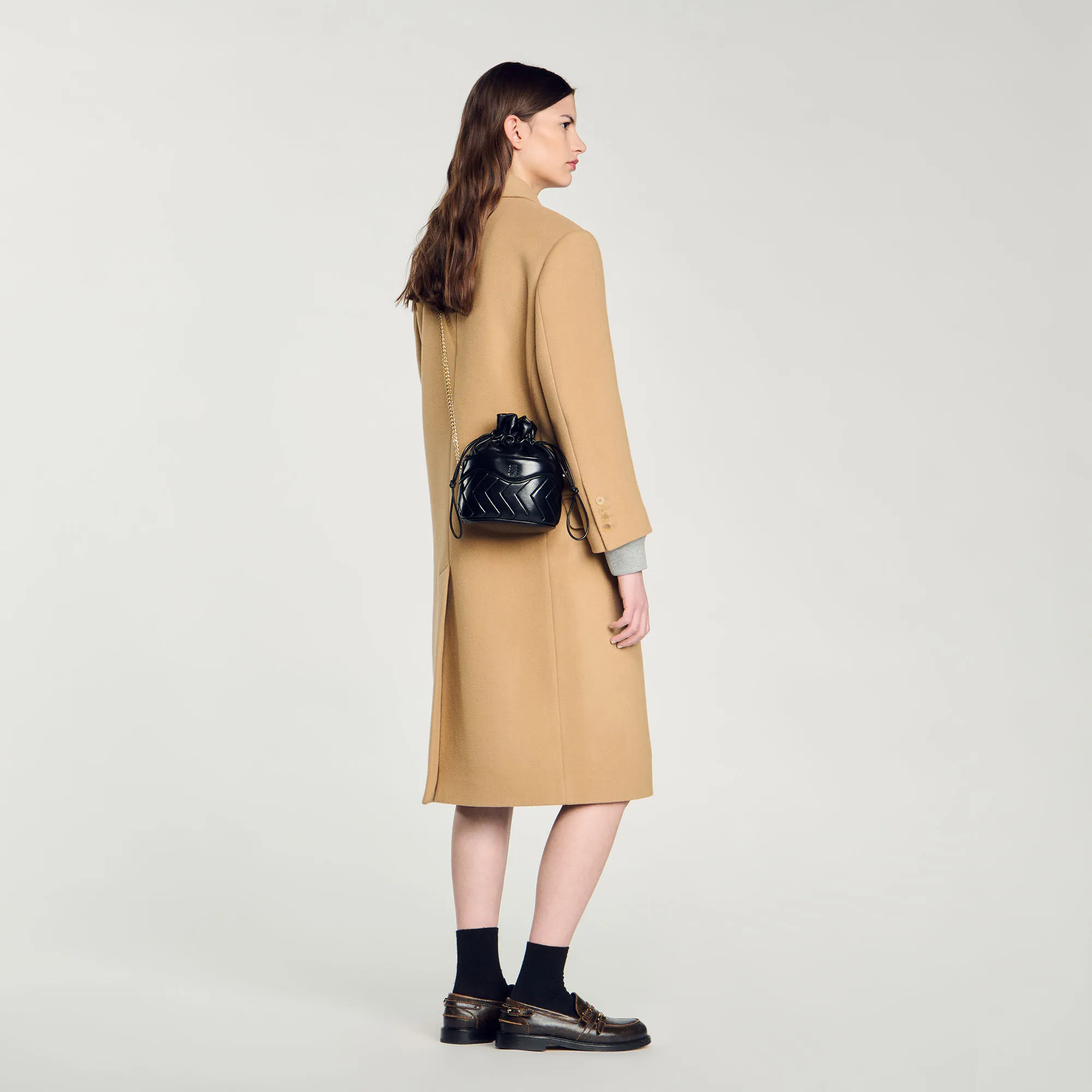 Le Bonbon quilt leather bucket bag