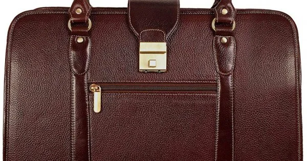 Leather Shoulder Bag(Brown)