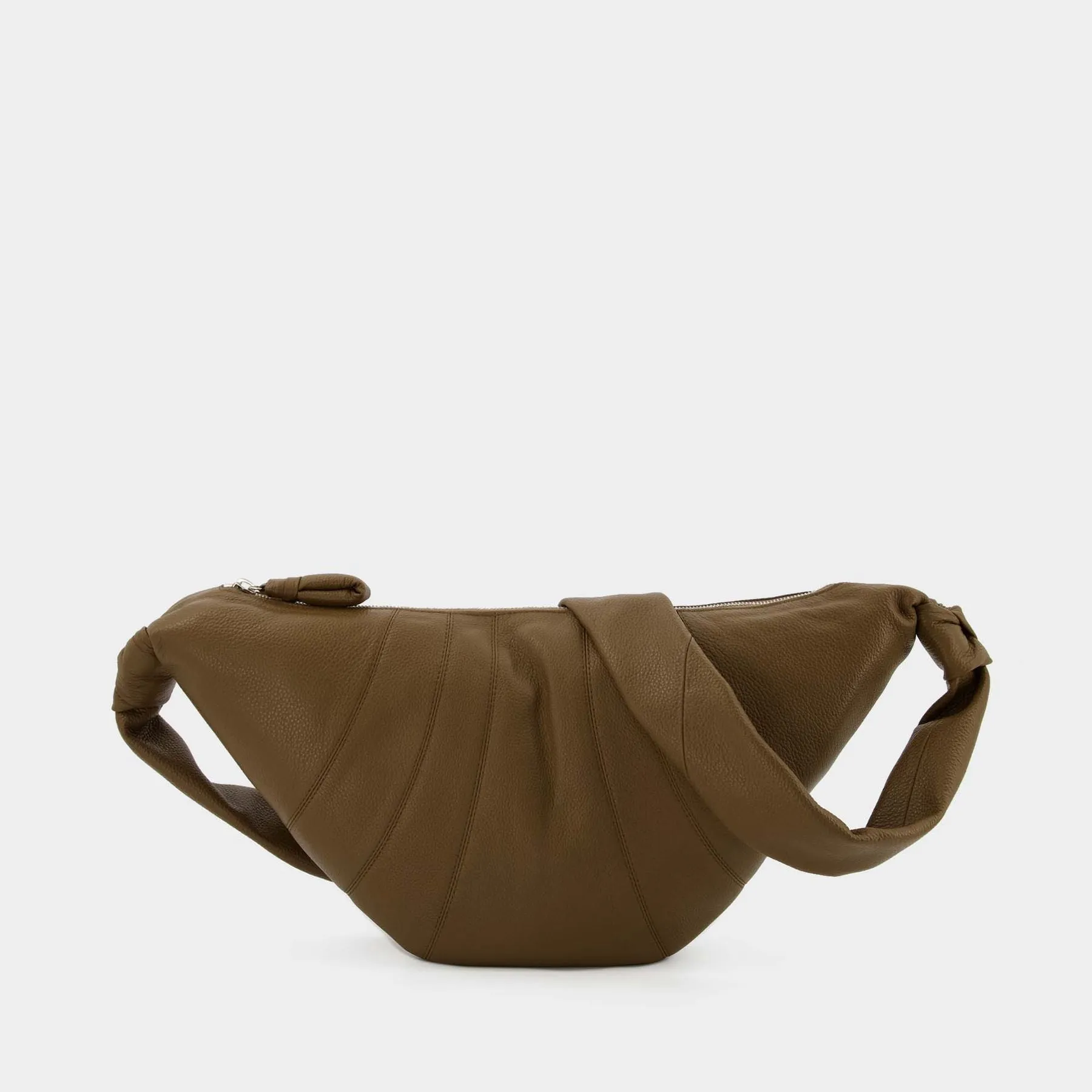 Lemaire  Medium Croissant Crossbody  - Lemaire - Olive Brown - Leather