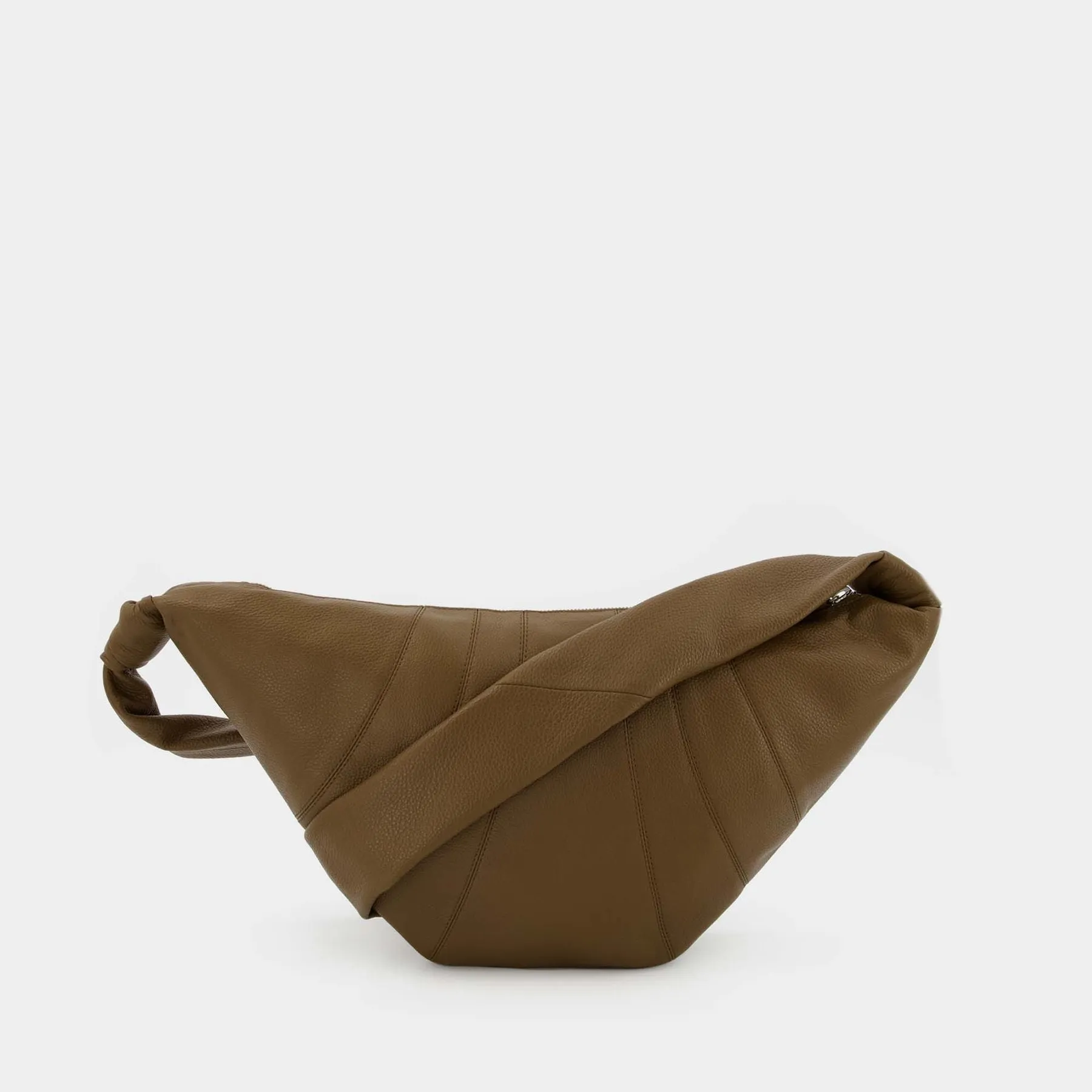 Lemaire  Medium Croissant Crossbody  - Lemaire - Olive Brown - Leather