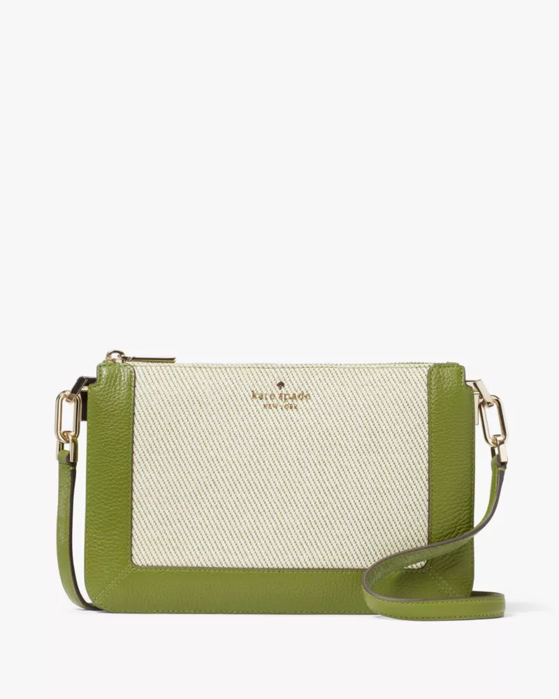 Lena Canvas Colorblock Double Compartment Crossbody | Kate Spade GB