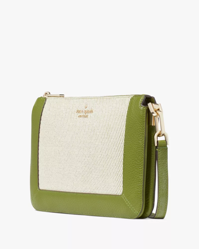 Lena Canvas Colorblock Double Compartment Crossbody | Kate Spade GB