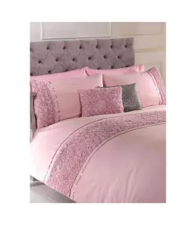 Limoges rose ruffle duvet cover set blush pink Rapport