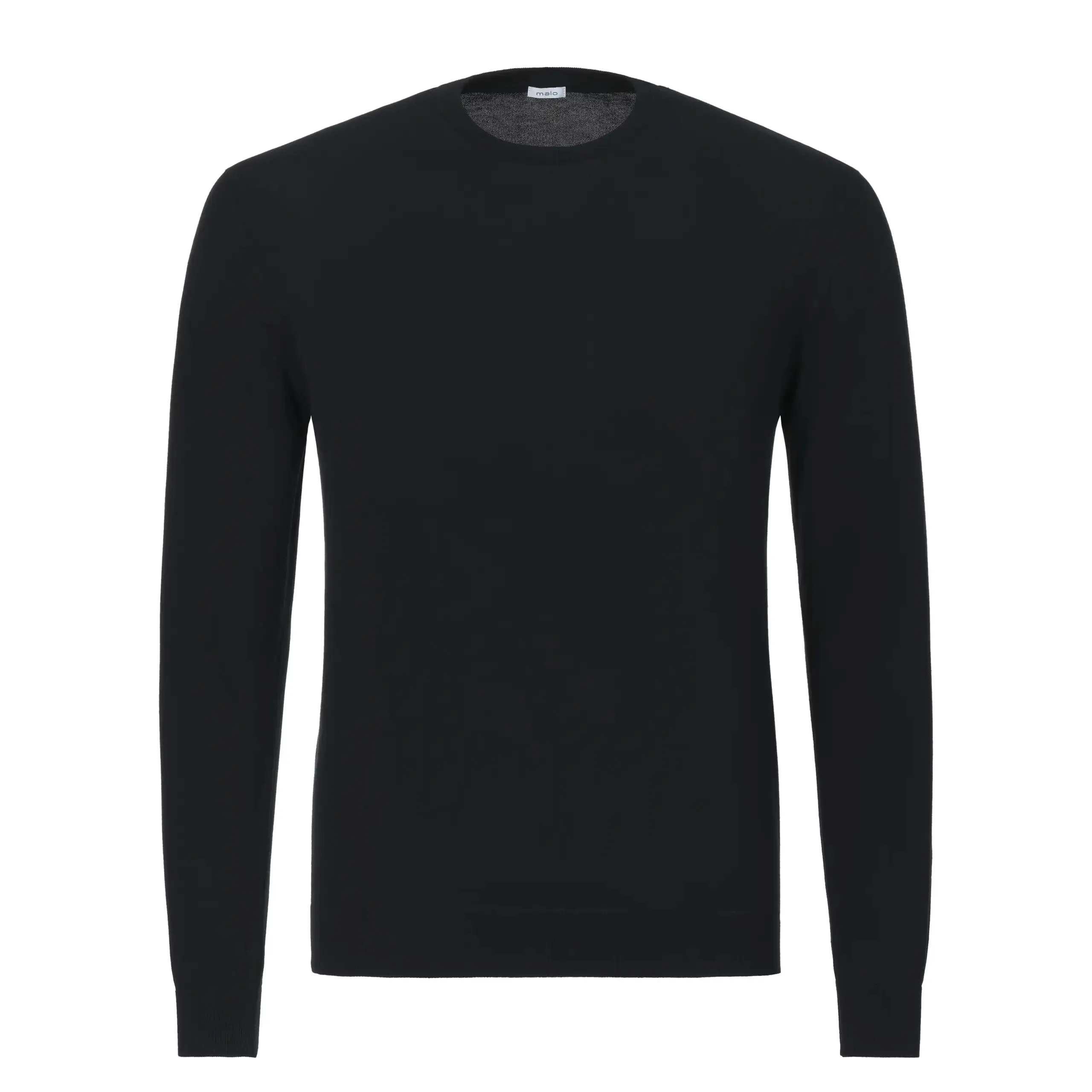  Malo Cotton Pullover in Dark Blue