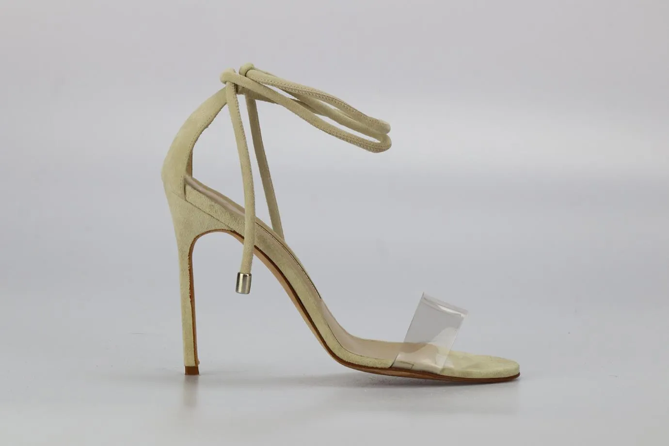 MANOLO BLAHNIK SUEDE SANDALS EU 38.5 UK 5.5 US 8.5