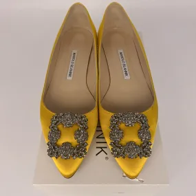 Manolo Blahnik yellow flats