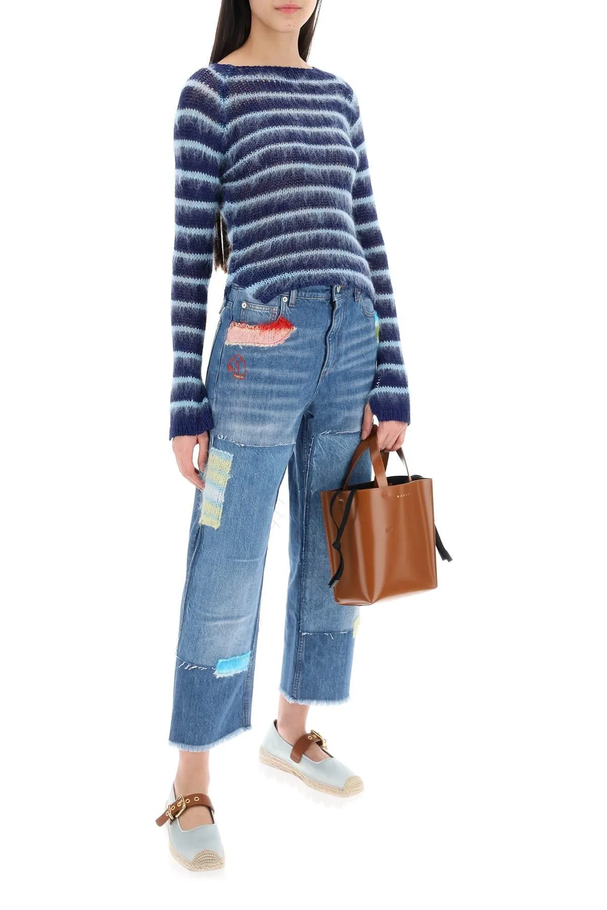 Marni    Marni Striped Cotton And Mohair Pullover