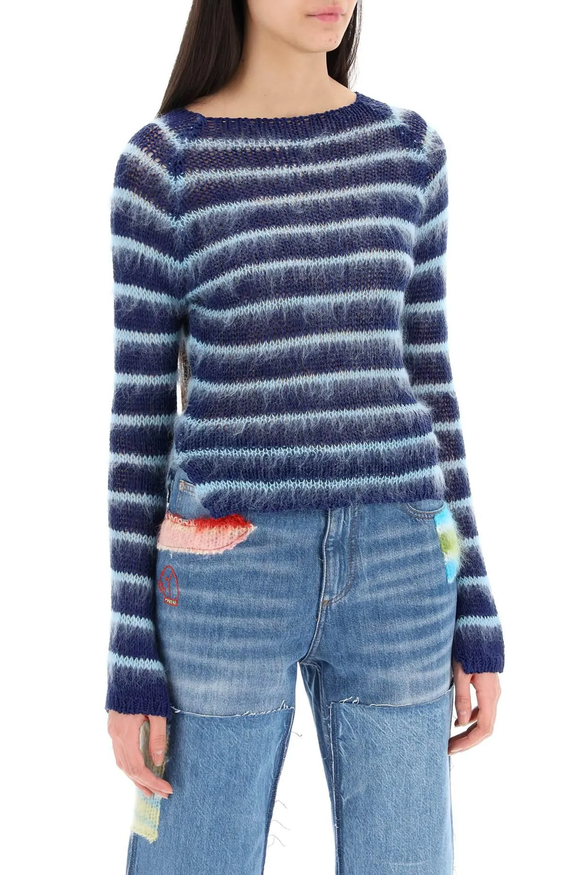 Marni    Marni Striped Cotton And Mohair Pullover