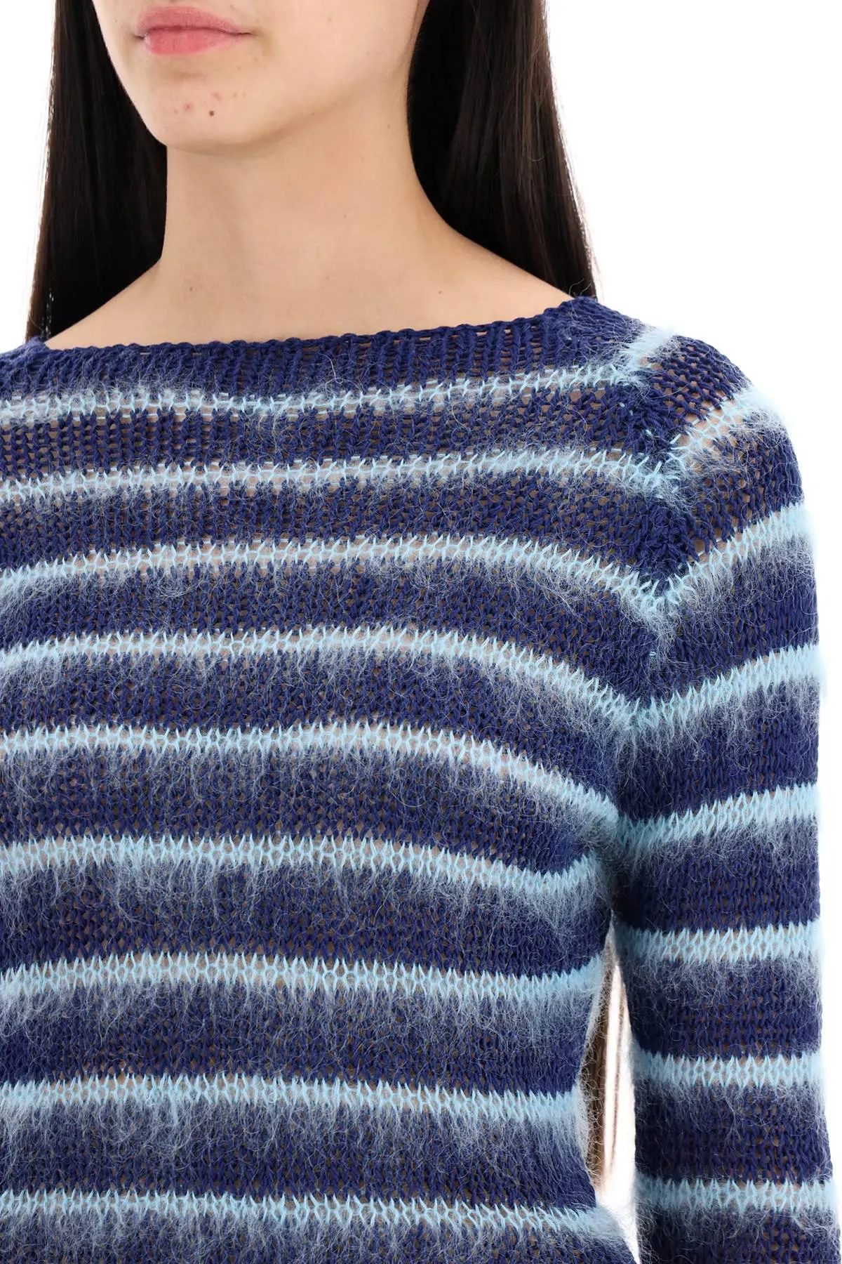 Marni    Marni Striped Cotton And Mohair Pullover