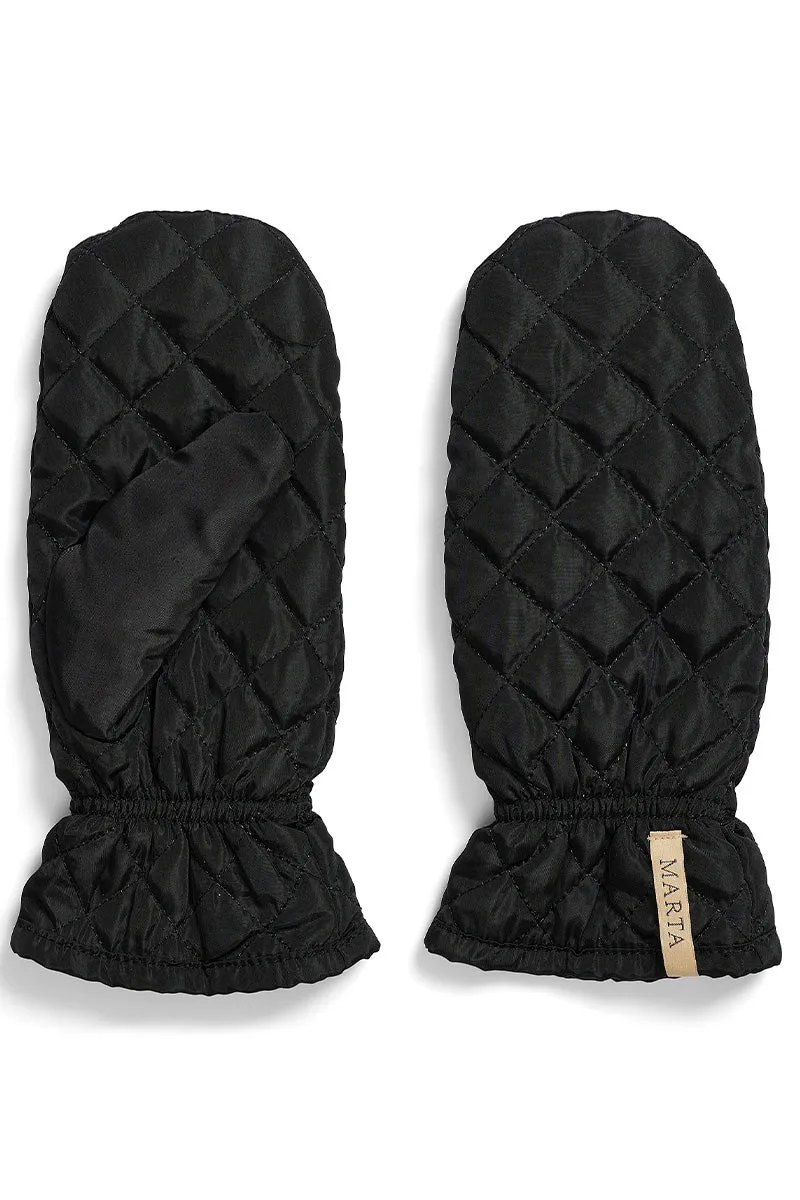 Marta Quilt Mitten 51013 | Black | Vanter fra Marta du Chateau