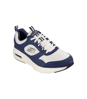 Mens court yatton suede skech-air trainers navy/natural Skechers