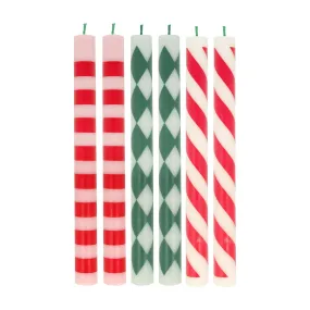 Meri Meri Festive Stripe Table Candles