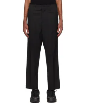 MM6 Maison Margiela Black Twill Trousers