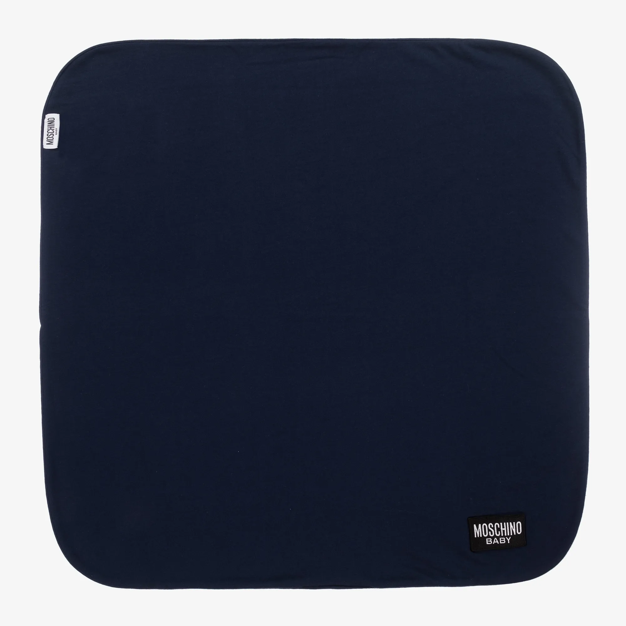 Navy Blue Cotton Teddy Bear Blanket (70cm)