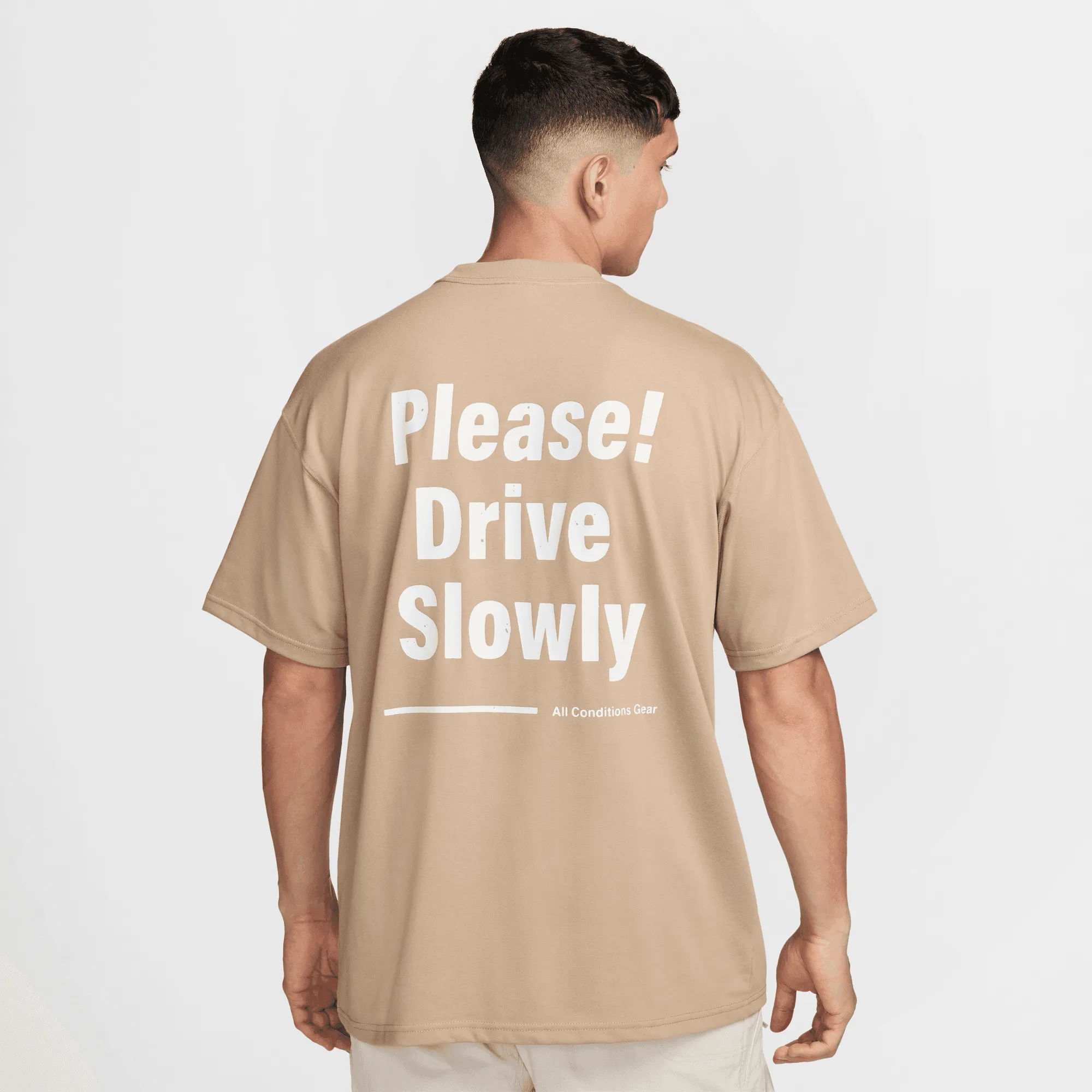 Nike ACG Khaki 'Please Drive Slowly' T-Shirt