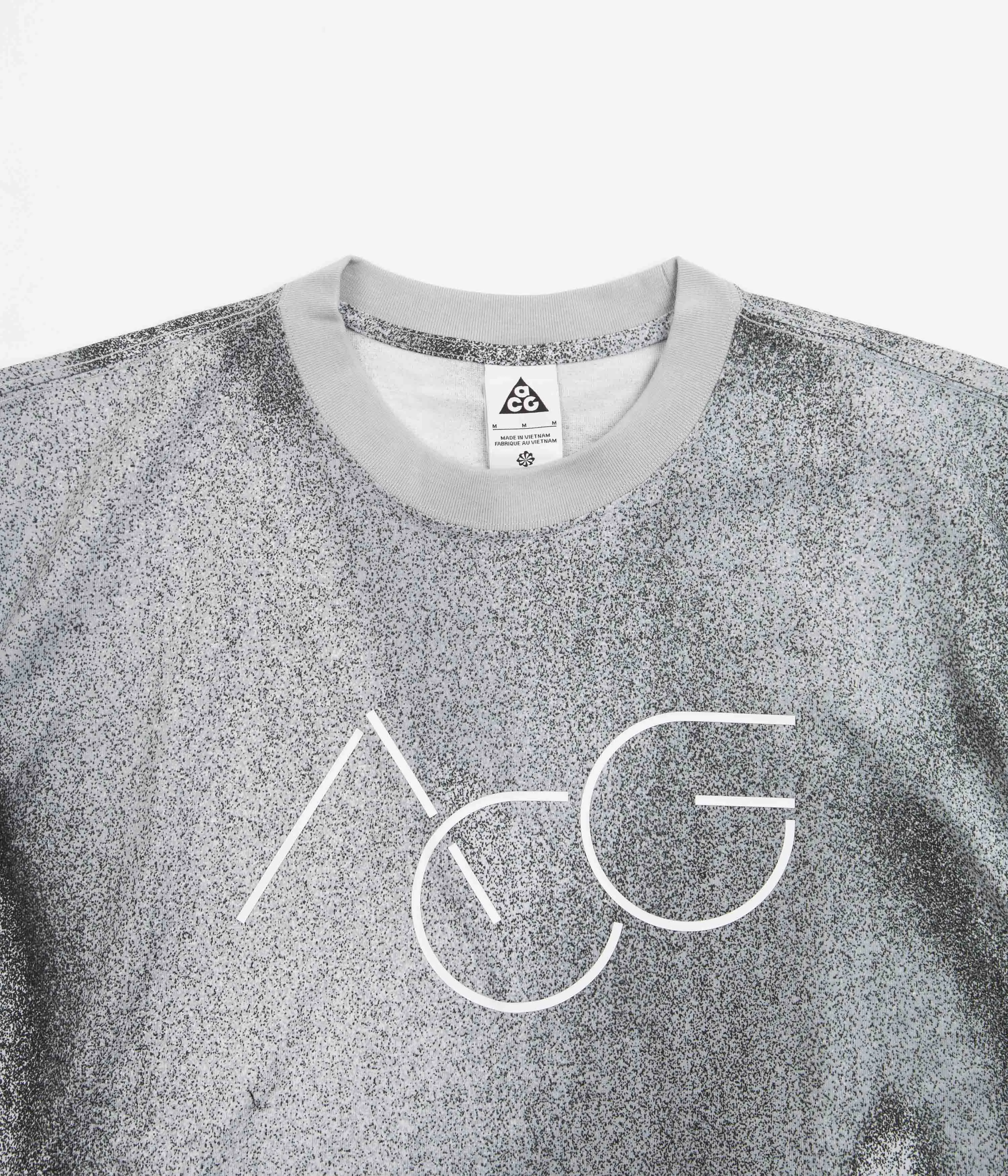 Nike ACG Print Long Sleeve T-Shirt - Photon Dust / Pure Platinum / Light Smoke Grey